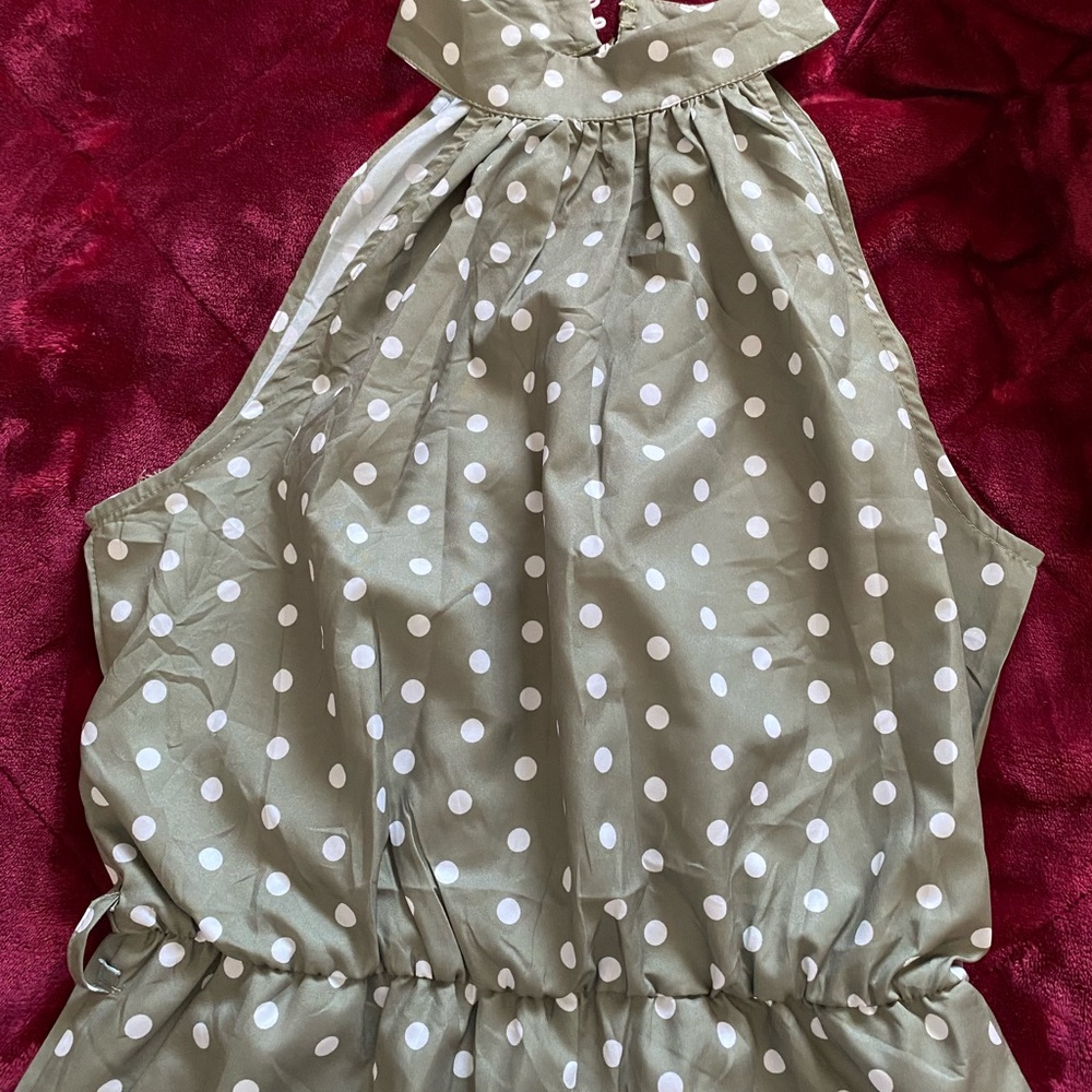Polka Dot Halter Jumpsuit